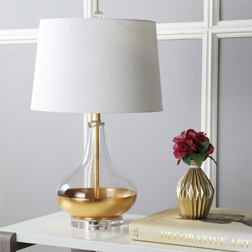 West 24.5" Glass LED Table Lamp - JONATHAN Y